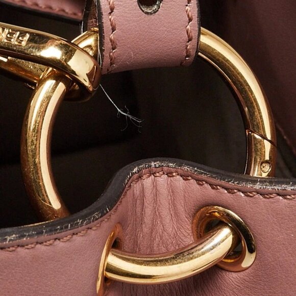 Fendi Pink/Black Calfskin Leather Runaway Small Bag - Picture 7 of 13